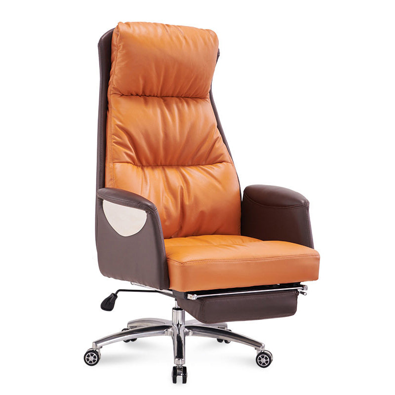 Moderner Leather Executive Chair Verstellbarer hoher Back -Office -Stuhl