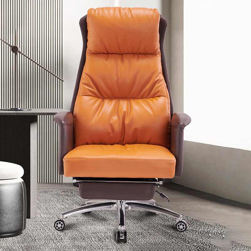 Moderner Leather Executive Chair Verstellbarer hoher Back -Office -Stuhl