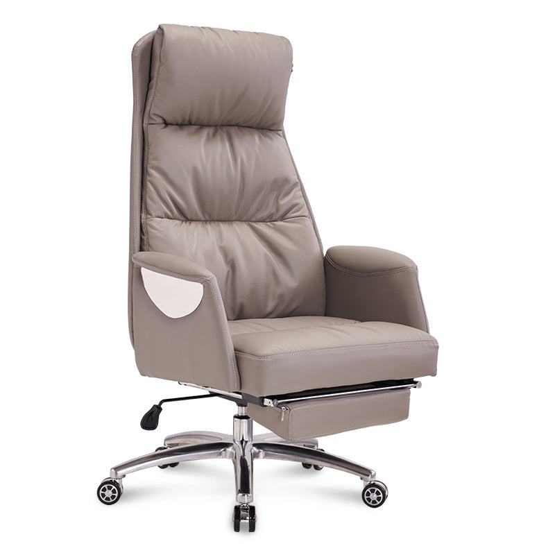 Moderner Leather Executive Chair Verstellbarer hoher Back -Office -Stuhl