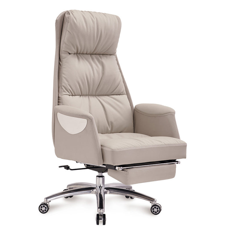 Moderner Leather Executive Chair Verstellbarer hoher Back -Office -Stuhl