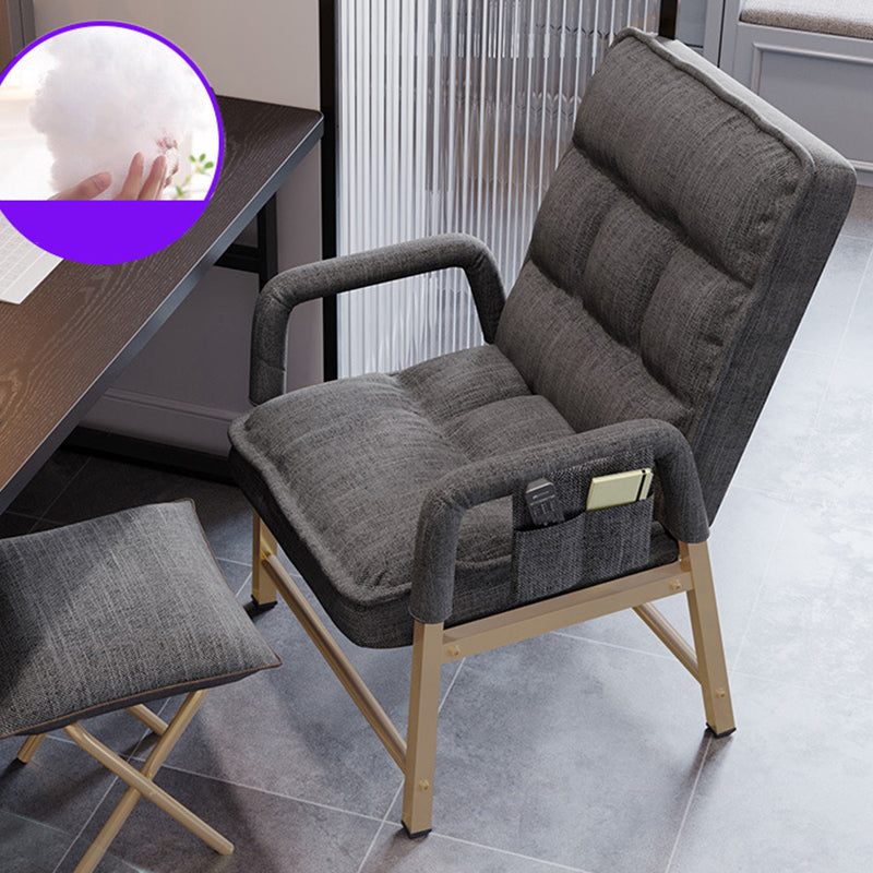 Silla ergonómica de escritorio en medio trasero silla de mano acolchada para la oficina en casa