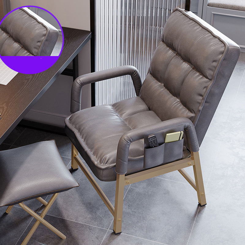 Silla ergonómica de escritorio en medio trasero silla de mano acolchada para la oficina en casa