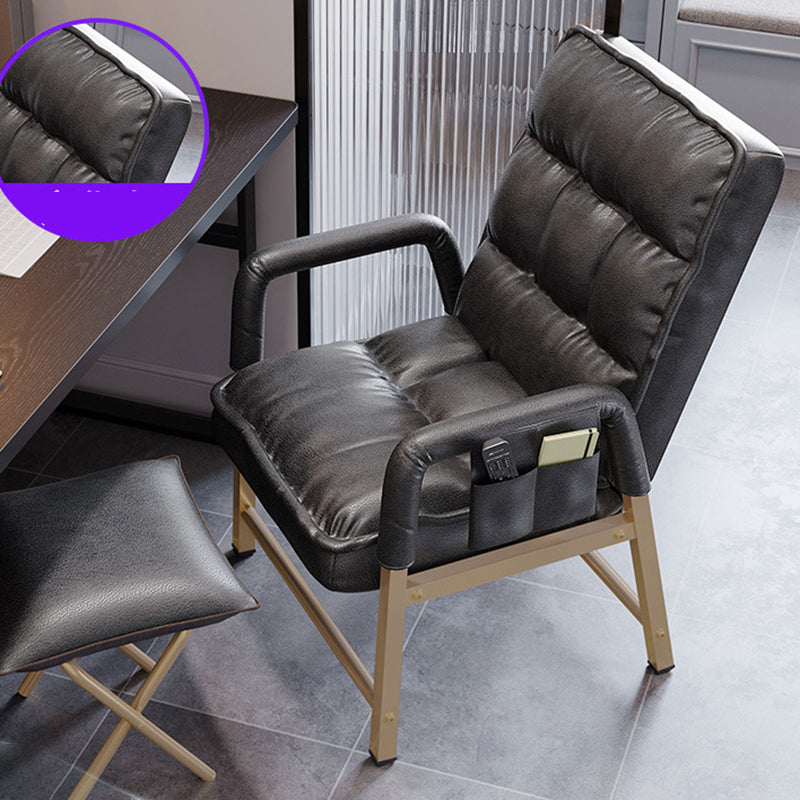 Silla ergonómica de escritorio en medio trasero silla de mano acolchada para la oficina en casa