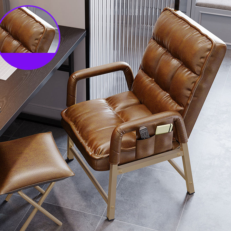 Silla ergonómica de escritorio en medio trasero silla de mano acolchada para la oficina en casa