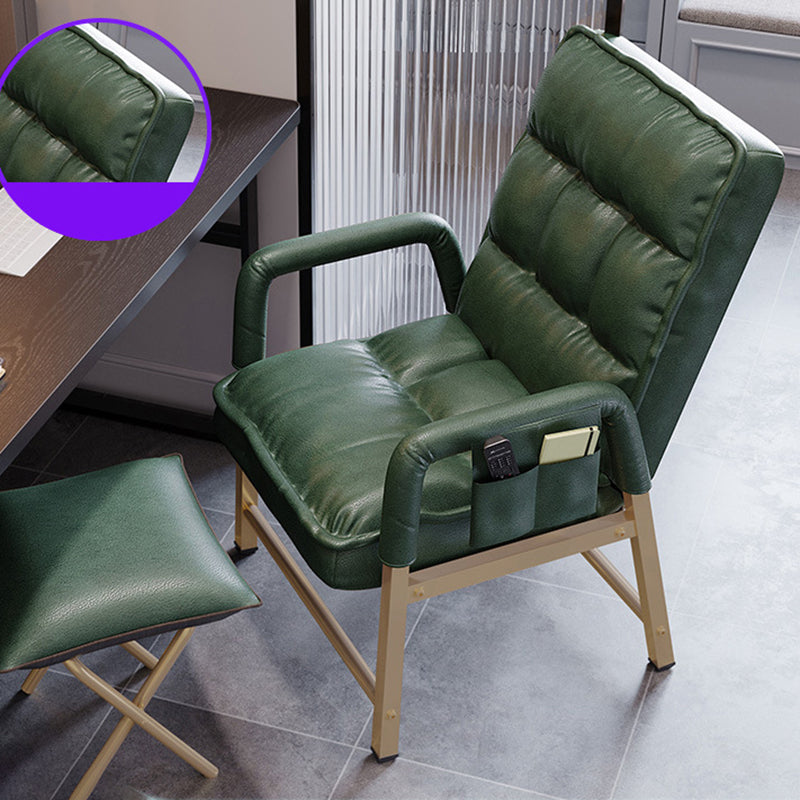 Silla ergonómica de escritorio en medio trasero silla de mano acolchada para la oficina en casa