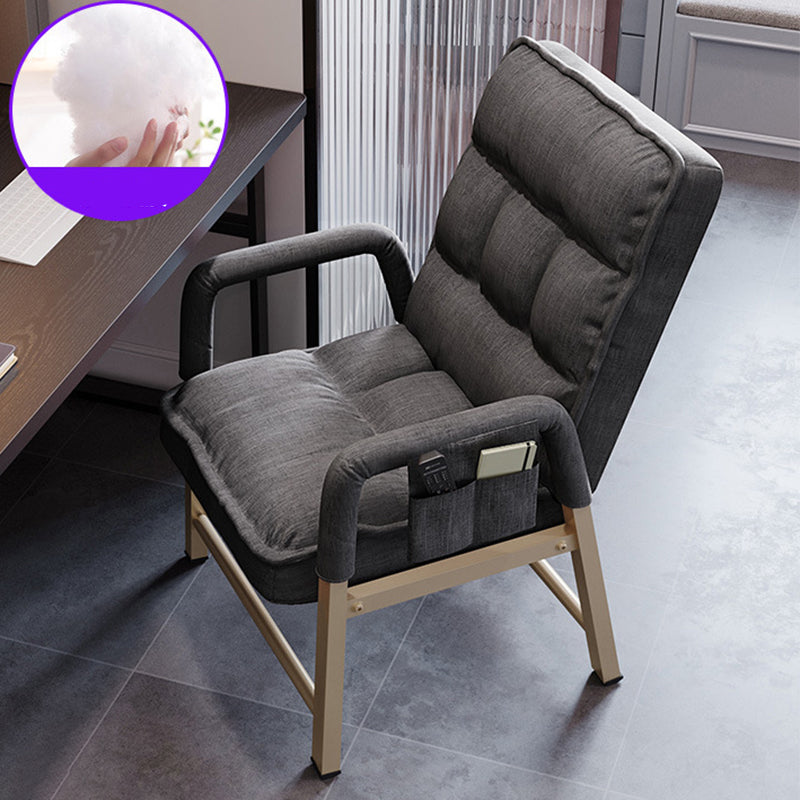 Silla ergonómica de escritorio en medio trasero silla de mano acolchada para la oficina en casa