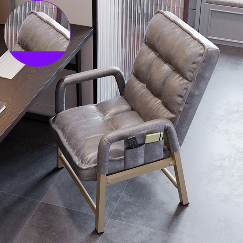 Silla ergonómica de escritorio en medio trasero silla de mano acolchada para la oficina en casa