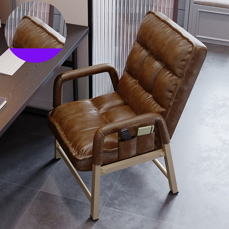 Silla ergonómica de escritorio en medio trasero silla de mano acolchada para la oficina en casa