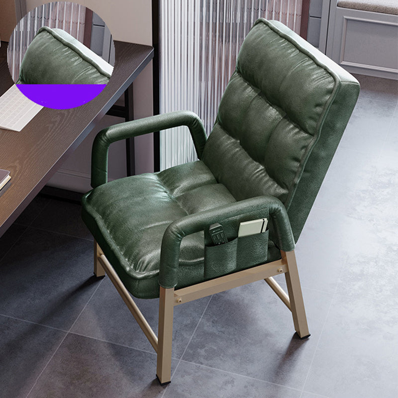 Silla ergonómica de escritorio en medio trasero silla de mano acolchada para la oficina en casa