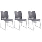 Plastic Contemporary Task Chair Ergonomic Computer Desk Chair with Silver Metal Base Grey 3 Piece Set Clearhalo 'furn' 'furn_office_chair' 'Furniture' 'Office Chairs' 'Office Furniture' 'office_chair' 5496207