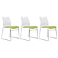 Plastic Contemporary Task Chair Ergonomic Computer Desk Chair with Silver Metal Base Green 3 Piece Set Clearhalo 'furn' 'furn_office_chair' 'Furniture' 'Office Chairs' 'Office Furniture' 'office_chair' 5496212