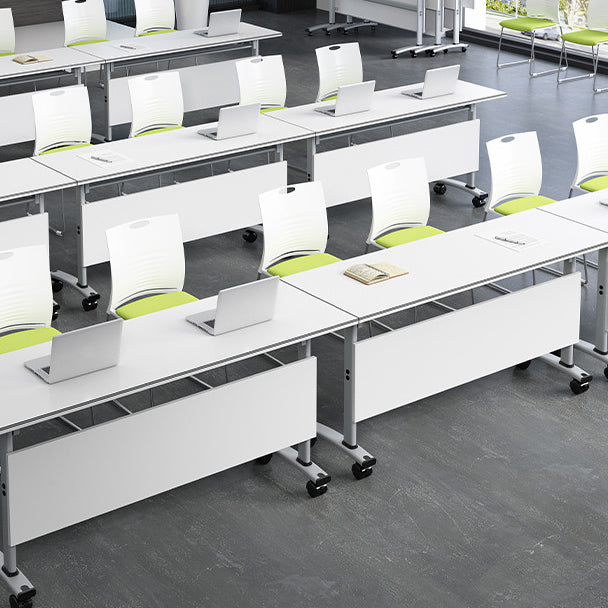 Plastic Contemporary Task Chair Ergonomic Computer Desk Chair with Silver Metal Base Clearhalo 'furn' 'furn_office_chair' 'Furniture' 'Office Chairs' 'Office Furniture' 'office_chair' 5496219