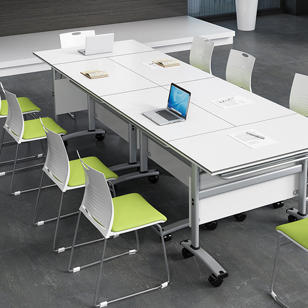 Plastic Contemporary Task Chair Ergonomic Computer Desk Chair with Silver Metal Base Clearhalo 'furn' 'furn_office_chair' 'Furniture' 'Office Chairs' 'Office Furniture' 'office_chair' 5496220