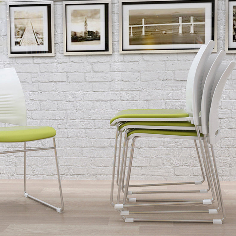 Plastic Contemporary Task Chair Ergonomic Computer Desk Chair with Silver Metal Base Clearhalo 'furn' 'furn_office_chair' 'Furniture' 'Office Chairs' 'Office Furniture' 'office_chair' 5496221