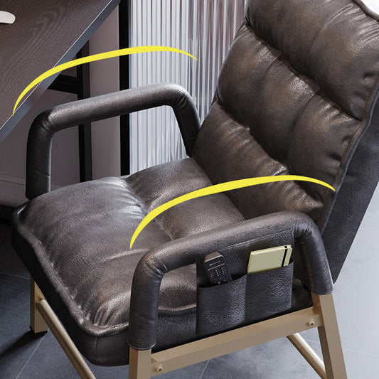 Silla de computadora moderna altura de retroceso ajustable oficina de la oficina en la mitad