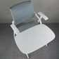 Mesh Mid Back Conference Chair No Wheels Fixed Arms Office Chair