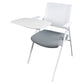 Mesh Mid Back Conference Chair No Wheels Fixed Arms Bureau Stoel