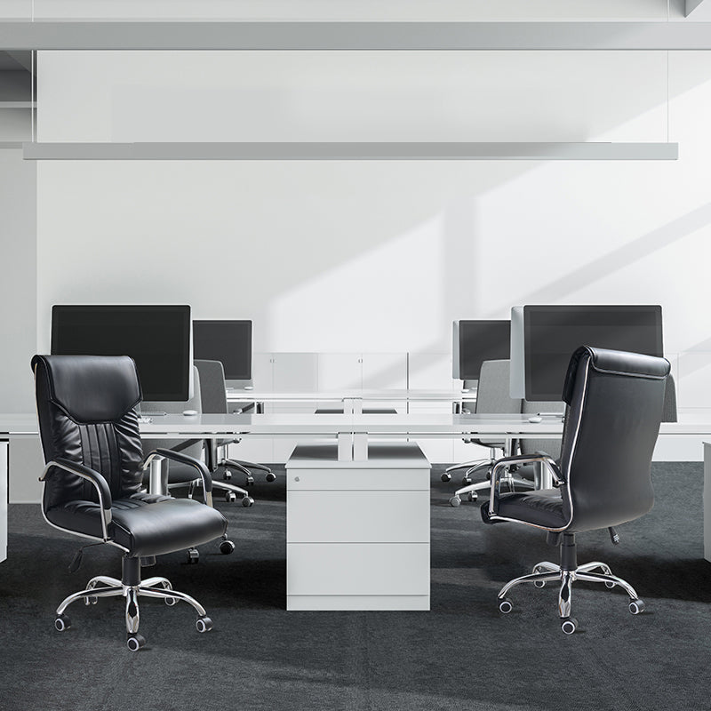 Sedia da ufficio in ecopelle Sedia da ufficio moderna con meccanismo di inclinazione regolabile