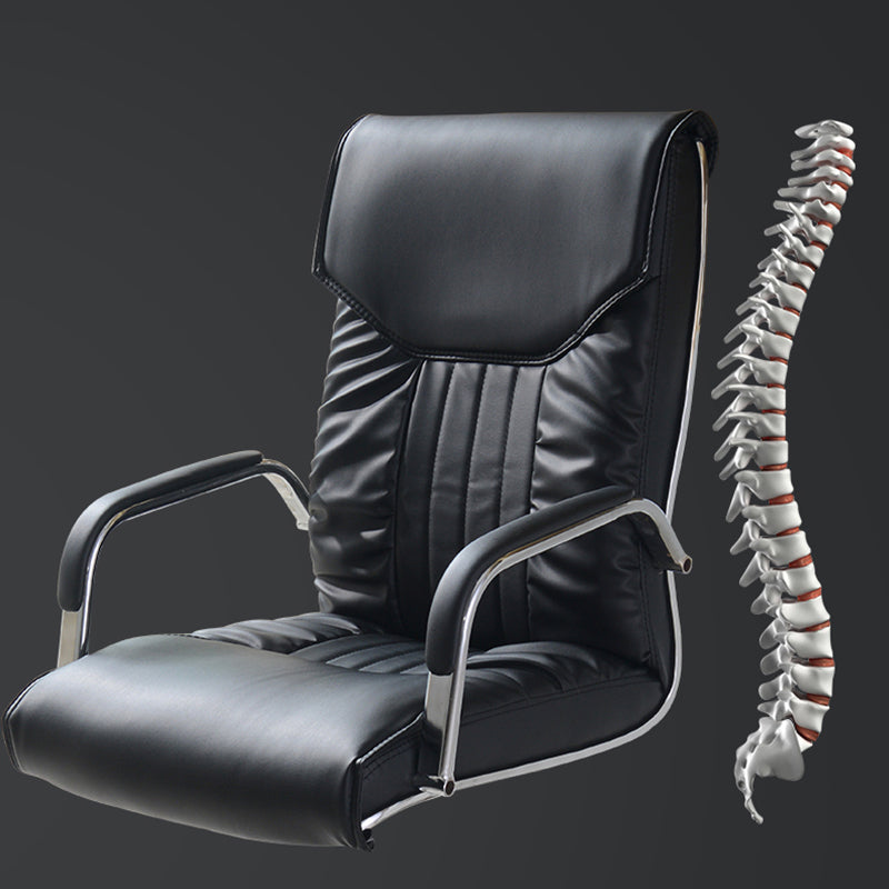 Sedia da ufficio in ecopelle Sedia da ufficio moderna con meccanismo di inclinazione regolabile