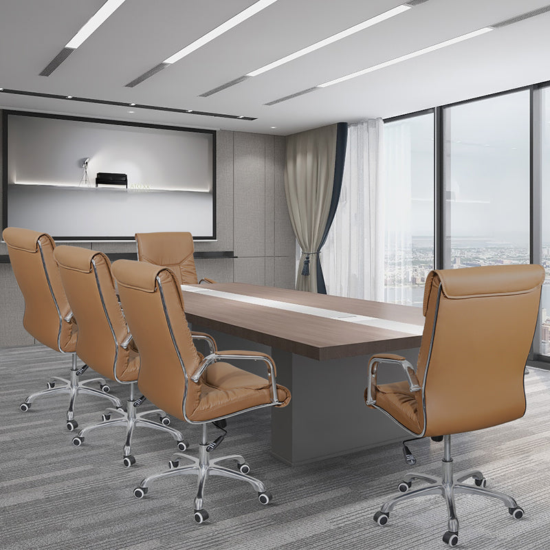 Sedia da ufficio in ecopelle Sedia da ufficio moderna con meccanismo di inclinazione regolabile