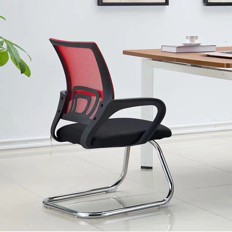 Mid-back Office Chair with Sponge Cushion Fixed Arm Metal Leg Desk Chair Clearhalo 'furn' 'furn_office_chair' 'Furniture' 'Office Chairs' 'Office Furniture' 'office_chair' 5496434