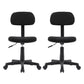 Modern Computer Task Chair Height-adjustable Office Armless Chair Black 2 Piece Set Clearhalo 'furn' 'furn_office_chair' 'Furniture' 'Office Chairs' 'Office Furniture' 'office_chair' 5496522