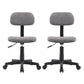 Modern Computer Task Chair Height-adjustable Office Armless Chair Grey 2 Piece Set Clearhalo 'furn' 'furn_office_chair' 'Furniture' 'Office Chairs' 'Office Furniture' 'office_chair' 5496526