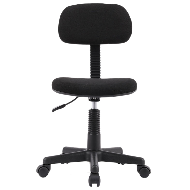 Modern Computer Task Chair Height-adjustable Office Armless Chair Black 1 Piece Clearhalo 'furn' 'furn_office_chair' 'Furniture' 'Office Chairs' 'Office Furniture' 'office_chair' 5496541