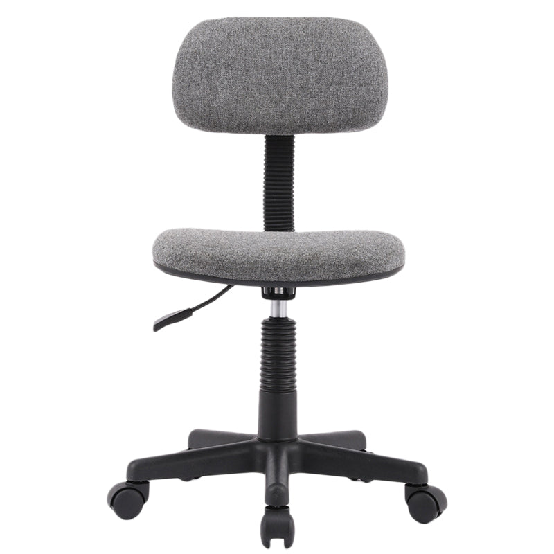 Modern Computer Task Chair Height-adjustable Office Armless Chair Grey 1 Piece Clearhalo 'furn' 'furn_office_chair' 'Furniture' 'Office Chairs' 'Office Furniture' 'office_chair' 5496542