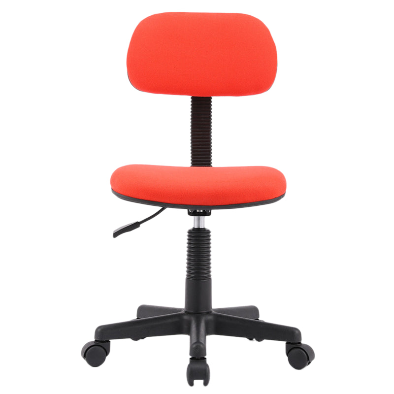 Modern Computer Task Chair Height-adjustable Office Armless Chair Red 1 Piece Clearhalo 'furn' 'furn_office_chair' 'Furniture' 'Office Chairs' 'Office Furniture' 'office_chair' 5496543