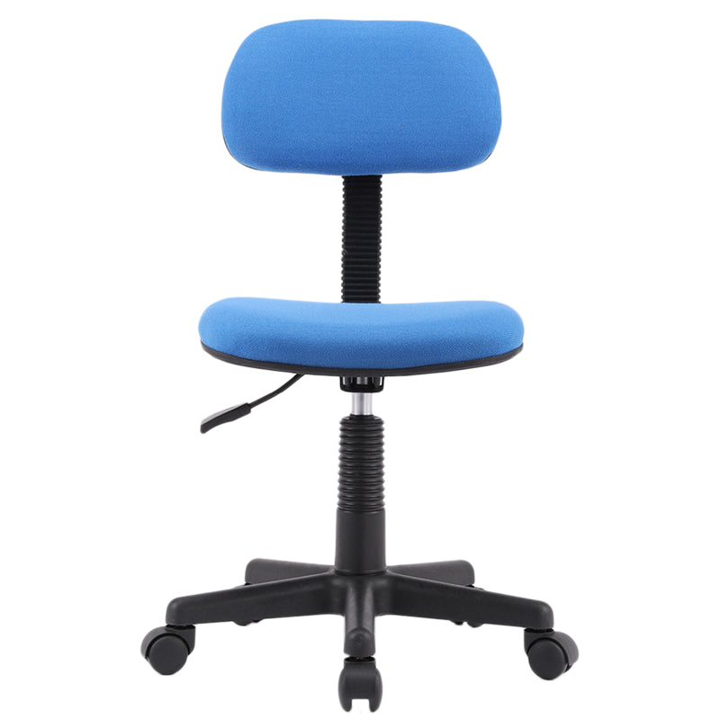 Modern Computer Task Chair Height-adjustable Office Armless Chair Blue 1 Piece Clearhalo 'furn' 'furn_office_chair' 'Furniture' 'Office Chairs' 'Office Furniture' 'office_chair' 5496545
