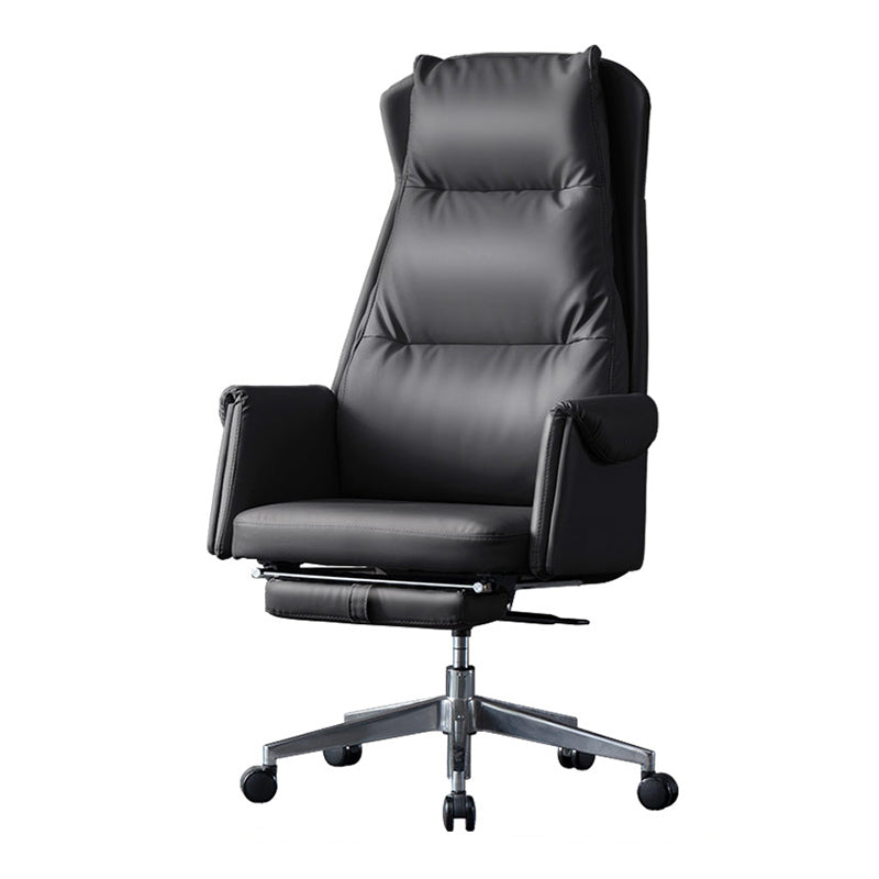 Modern Leather Executive Chair verstelbare Swivel Burey Chair met voetsteun
