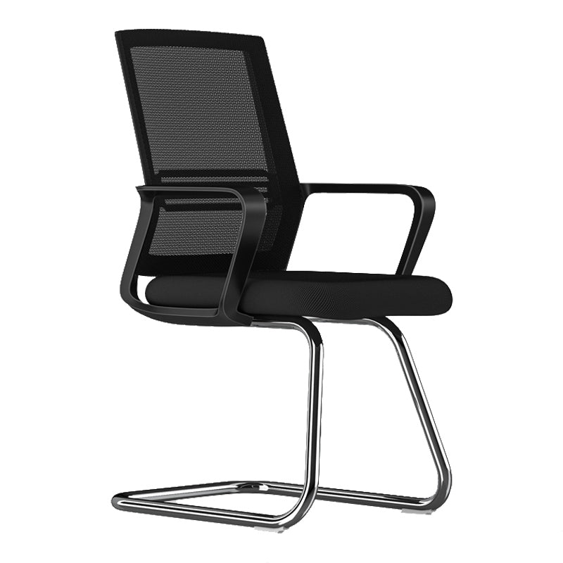 Contemporary Computer Arms Office Chair Ergonomic Mesh Task Chair 1 Piece Steel C-Shape Clearhalo 'furn' 'furn_office_chair' 'Furniture' 'Office Chairs' 'Office Furniture' 'office_chair' 5496614