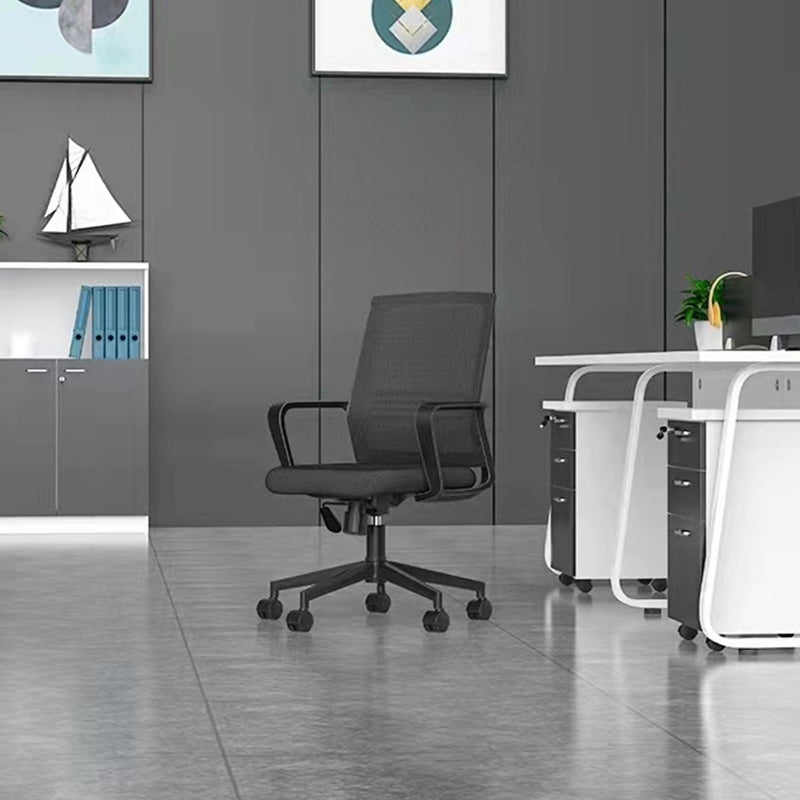 Contemporary Computer Arms Office Chair Ergonomic Mesh Task Chair Clearhalo 'furn' 'furn_office_chair' 'Furniture' 'Office Chairs' 'Office Furniture' 'office_chair' 5496616