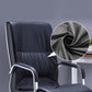 Modern Espresso Leather Desk Chair with Mid Back Home Office Chair in Black and Beige Clearhalo 'furn' 'furn_office_chair' 'Furniture' 'Office Chairs' 'Office Furniture' 'office_chair' 5496668