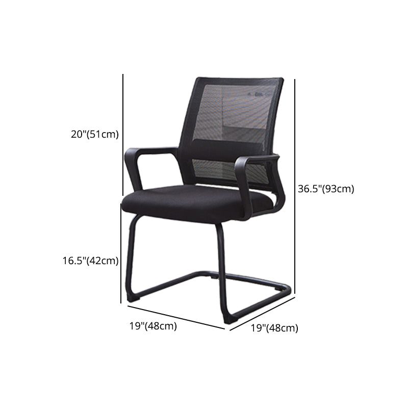 Modern Mesh Desk Chair Ergonomic Home Office Fixed Arms Office Chair Clearhalo 'furn' 'furn_office_chair' 'Furniture' 'Office Chairs' 'Office Furniture' 'office_chair' 5496704