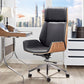 Ergonomischer, verstellbarer Bürostuhl mit silberner Metallbasis, moderner Bürostuhl