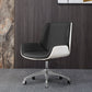 Ergonomischer, verstellbarer Bürostuhl mit silberner Metallbasis, moderner Bürostuhl