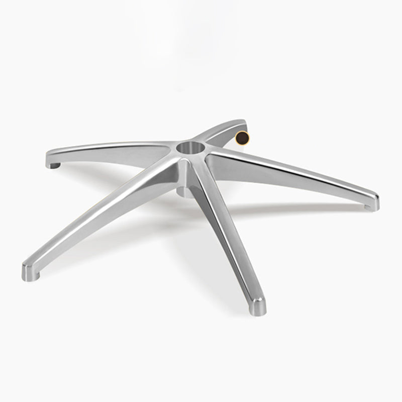 Ergonomischer, verstellbarer Bürostuhl mit silberner Metallbasis, moderner Bürostuhl