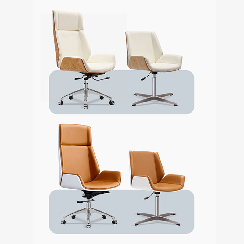 Ergonomischer, verstellbarer Bürostuhl mit silberner Metallbasis, moderner Bürostuhl