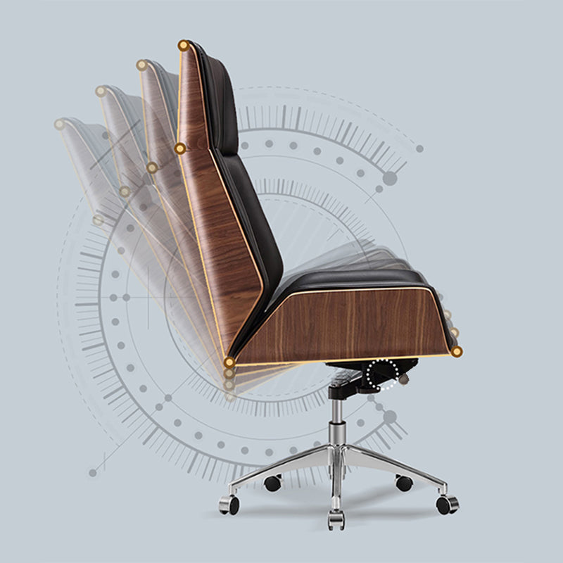 Ergonomischer, verstellbarer Bürostuhl mit silberner Metallbasis, moderner Bürostuhl