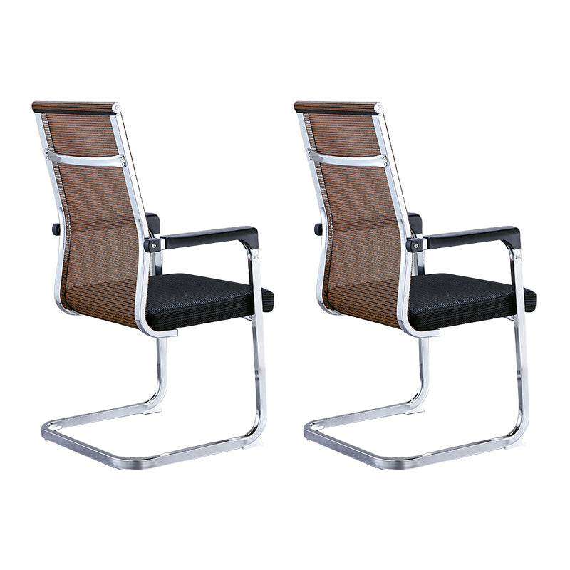 Moderne stijl taakstoel ergonomische bureaustoel met vaste armen