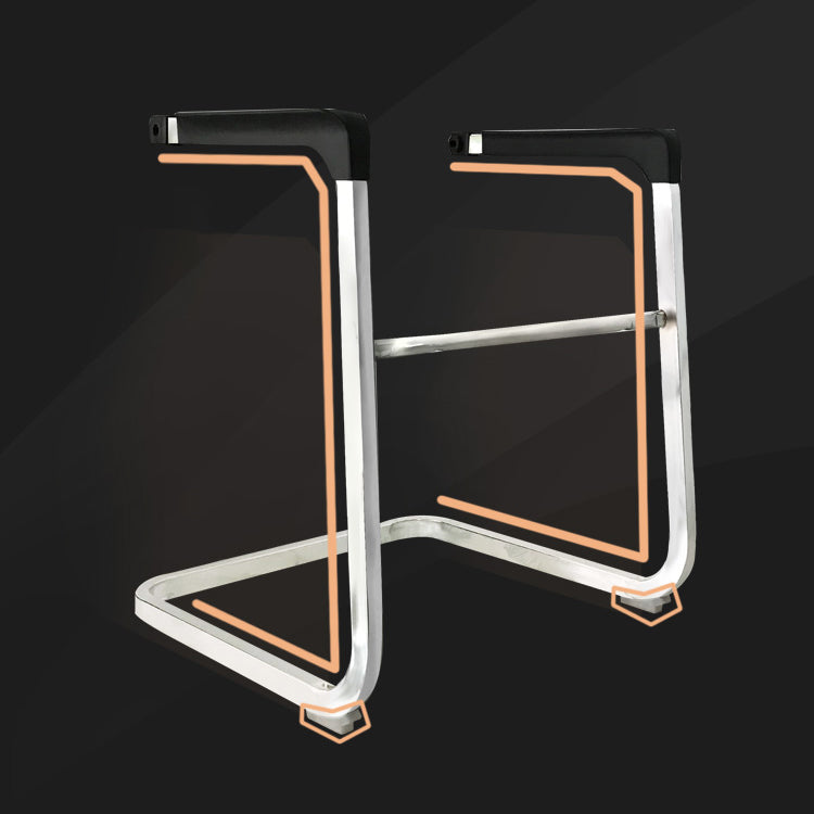 Sedia da ufficio in stile moderno, senza ruote, in rete, con braccioli fissi