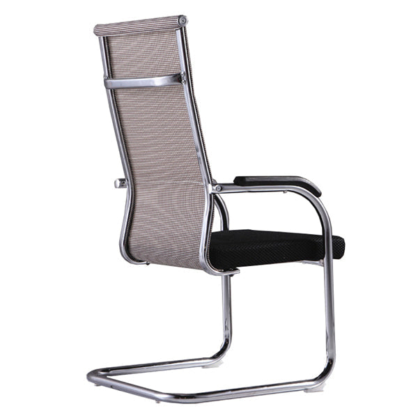 Modern Style Microfiber Office Chair Chrome Metal Base Desk Chair Clearhalo 'furn' 'furn_office_chair' 'Furniture' 'Office Chairs' 'Office Furniture' 'office_chair' 5497114