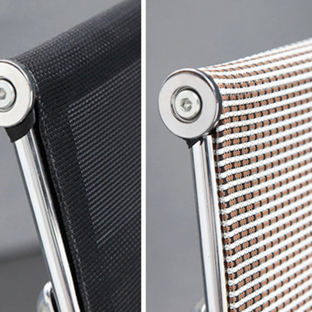 Modern Style Microfiber Office Chair Chrome Metal Base Desk Chair Clearhalo 'furn' 'furn_office_chair' 'Furniture' 'Office Chairs' 'Office Furniture' 'office_chair' 5497116