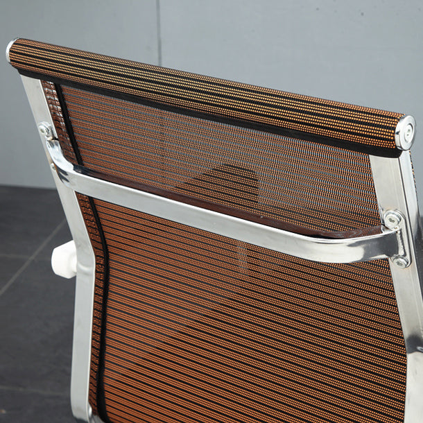 Modern Style Microfiber Office Chair Chrome Metal Base Desk Chair Clearhalo 'furn' 'furn_office_chair' 'Furniture' 'Office Chairs' 'Office Furniture' 'office_chair' 5497120