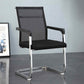 Modern Style Microfiber Office Chair Chrome Metal Base Desk Chair Dark Gray-Black 1 Piece Mid-Back (14-22 in.) Clearhalo 'furn' 'furn_office_chair' 'Furniture' 'Office Chairs' 'Office Furniture' 'office_chair' 5497136