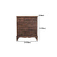 Brown Storage Chest Dresser Traditional Style Vertical Storage Chest with Drawers