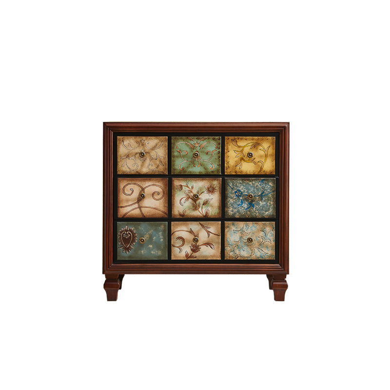 Traditionele stijl dressoir vaste hout opbergkist met multi -laden