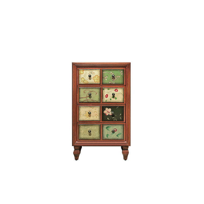 Traditionele stijl dressoir vaste hout opbergkist met multi -laden